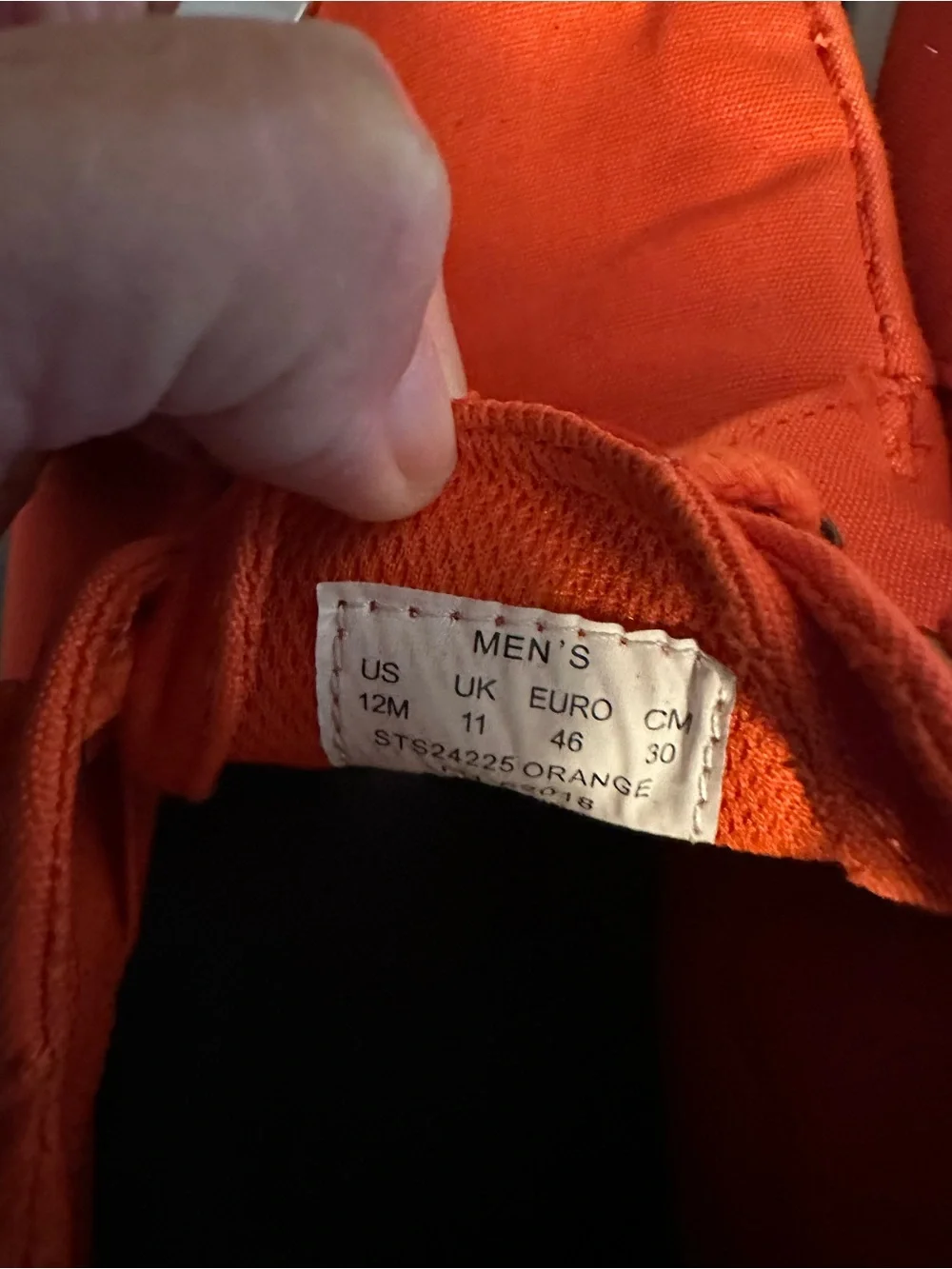 Sperry Men’s Orange Canvas Boat Shoes
